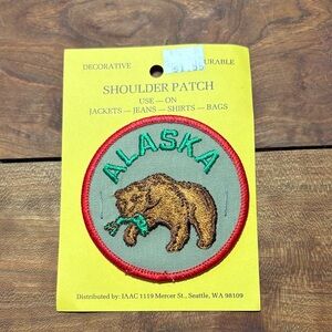 Vintage Alaska Bear Embroidered Patch
